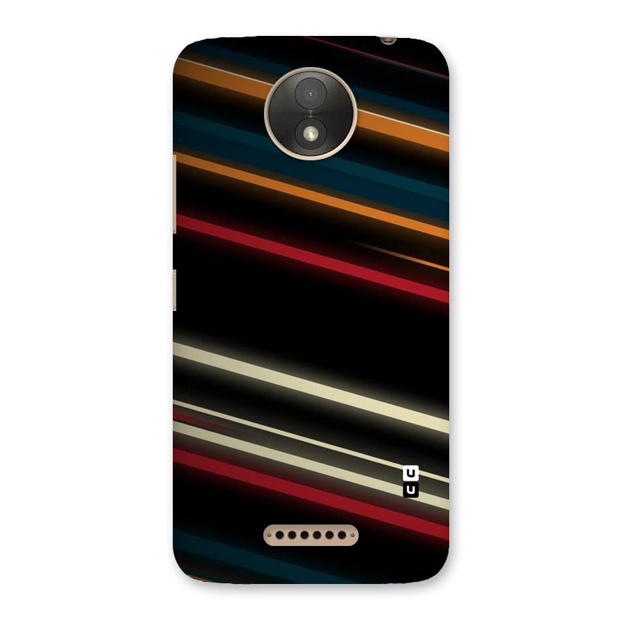 Light Diagonal Stripes Back Case for Moto C Plus
