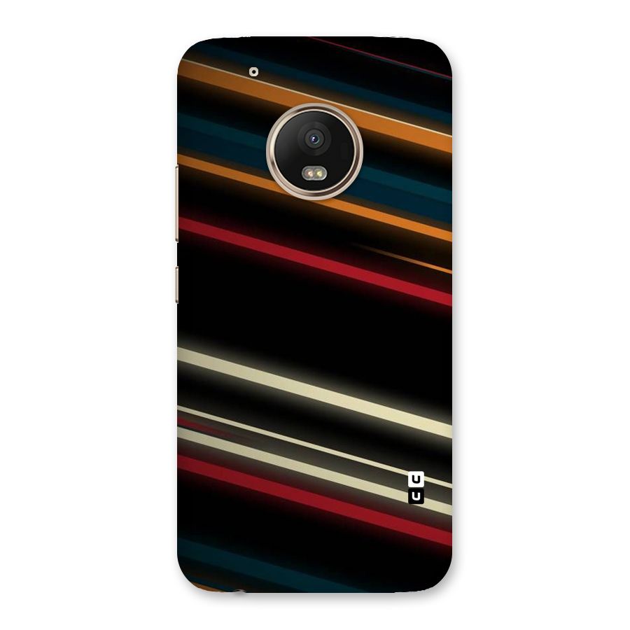 Light Diagonal Stripes Back Case for Moto G5 Plus