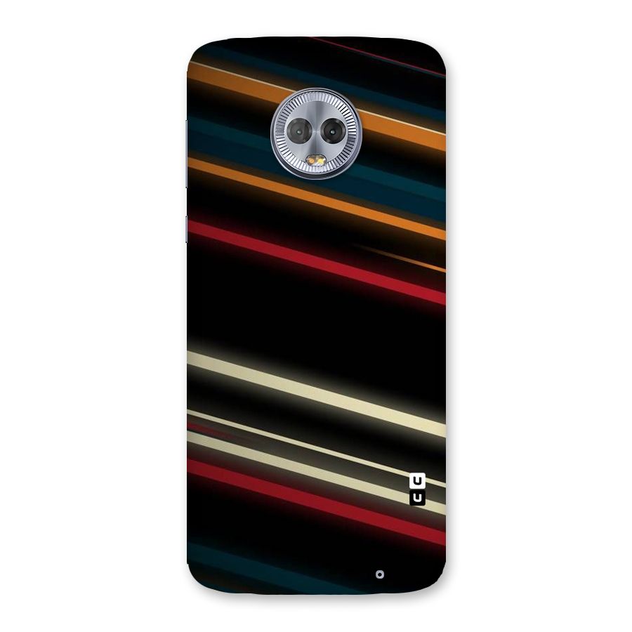 Light Diagonal Stripes Back Case for Moto G6 Plus