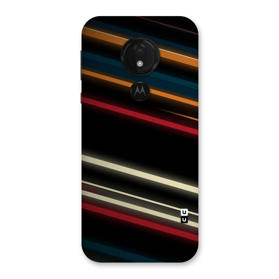Light Diagonal Stripes Back Case for Moto G7 Power