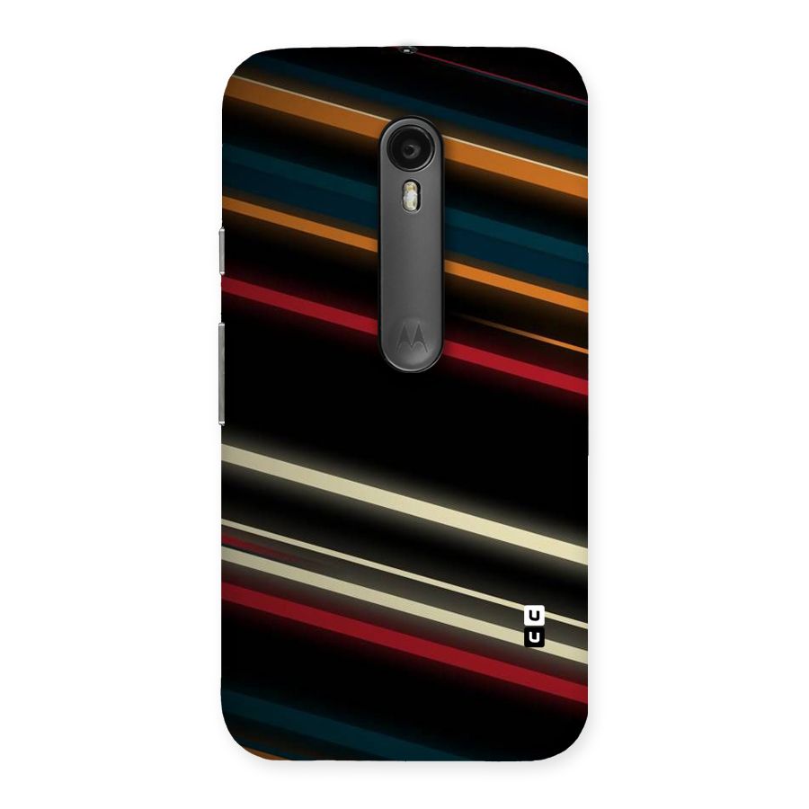 Light Diagonal Stripes Back Case for Moto G Turbo