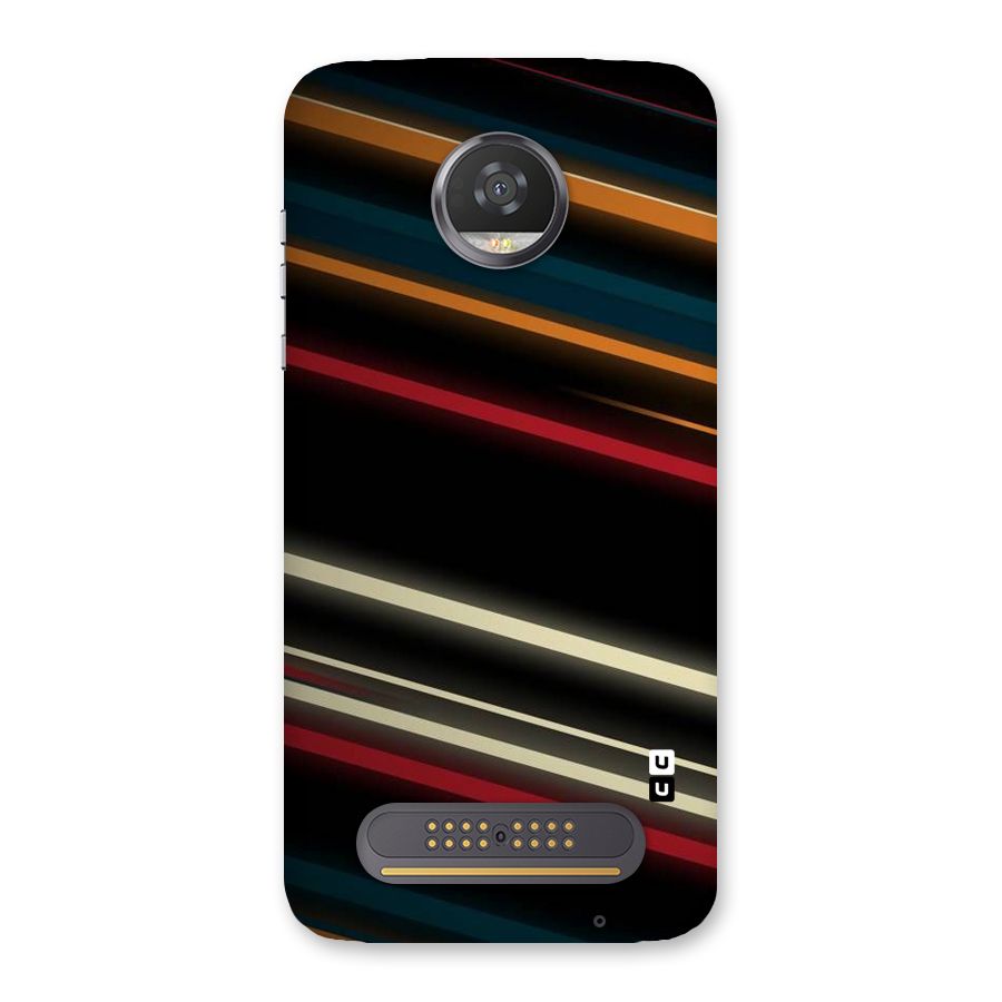Light Diagonal Stripes Back Case for Moto Z2 Play