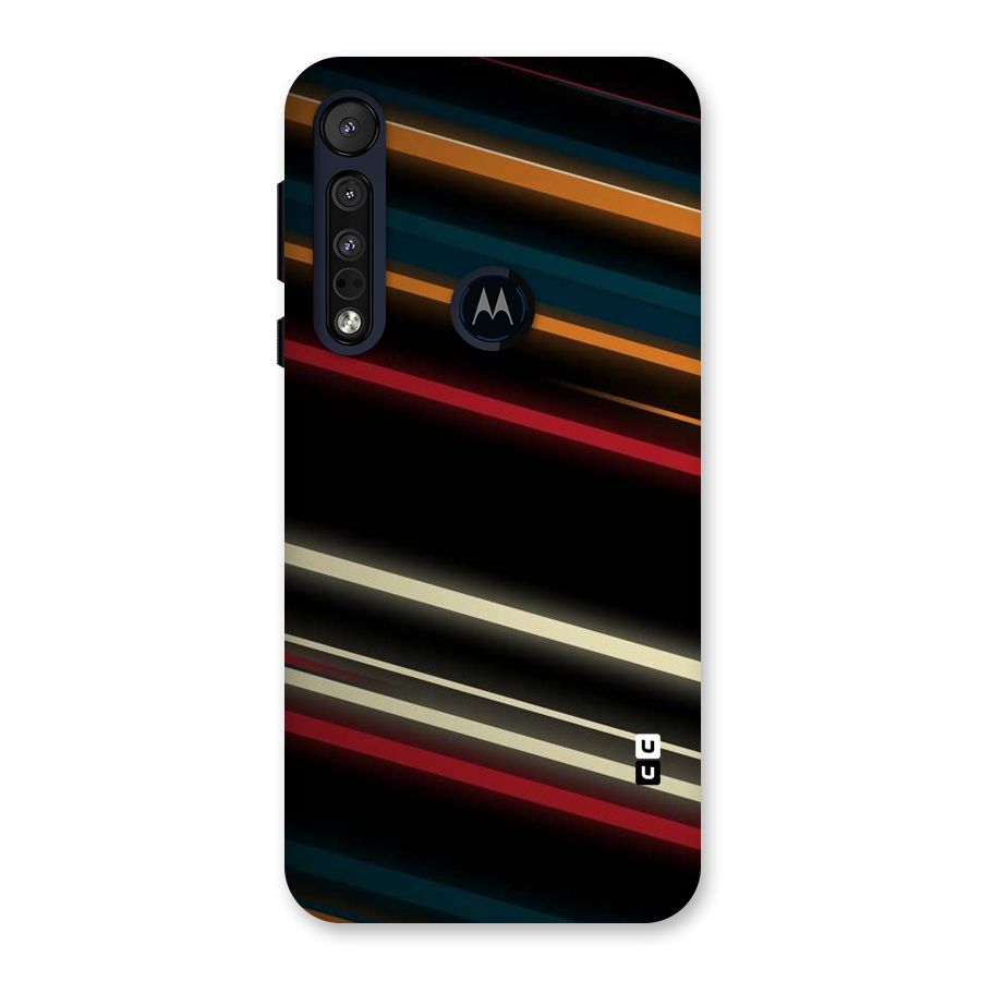 Light Diagonal Stripes Back Case for Motorola One Macro