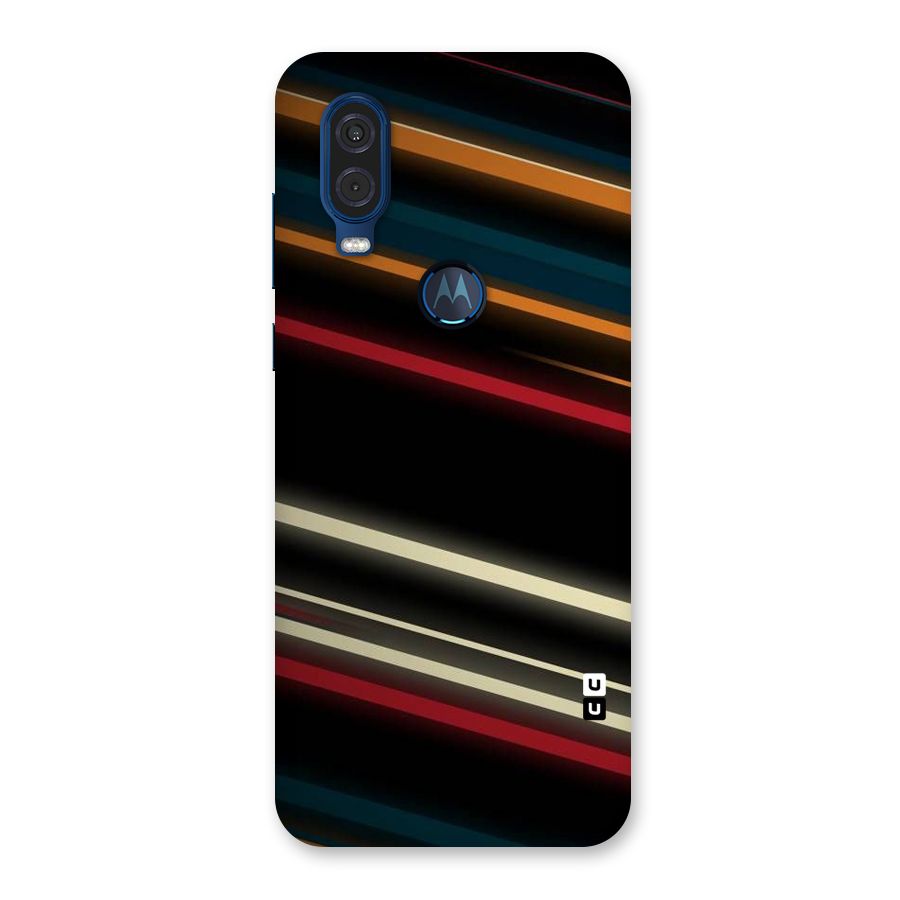Light Diagonal Stripes Back Case for Motorola One Vision