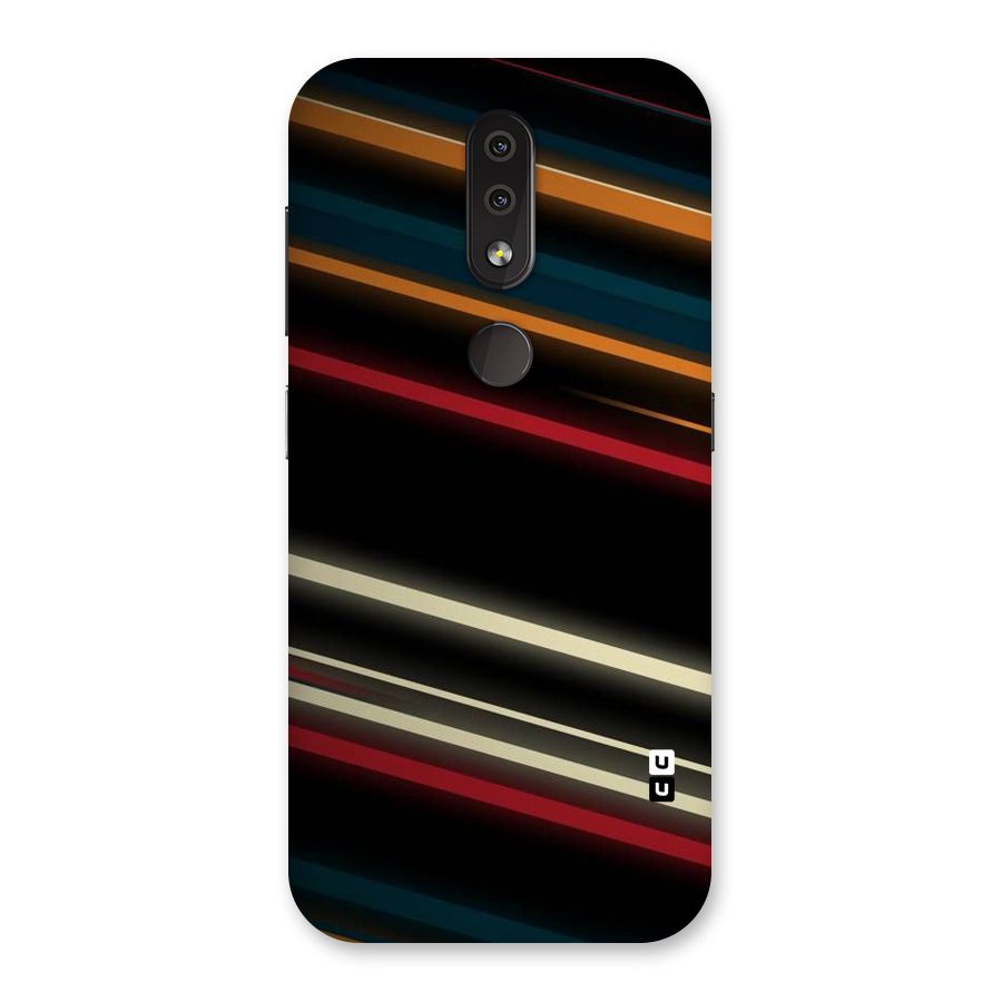 Light Diagonal Stripes Back Case for Nokia 4.2