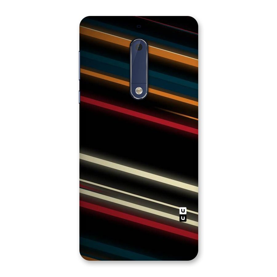 Light Diagonal Stripes Back Case for Nokia 5