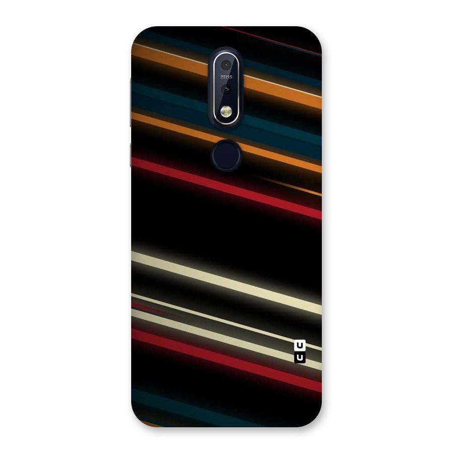 Light Diagonal Stripes Back Case for Nokia 7.1