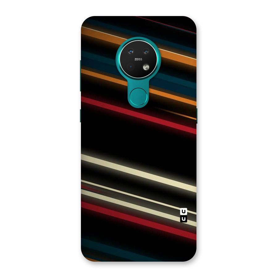 Light Diagonal Stripes Back Case for Nokia 7.2