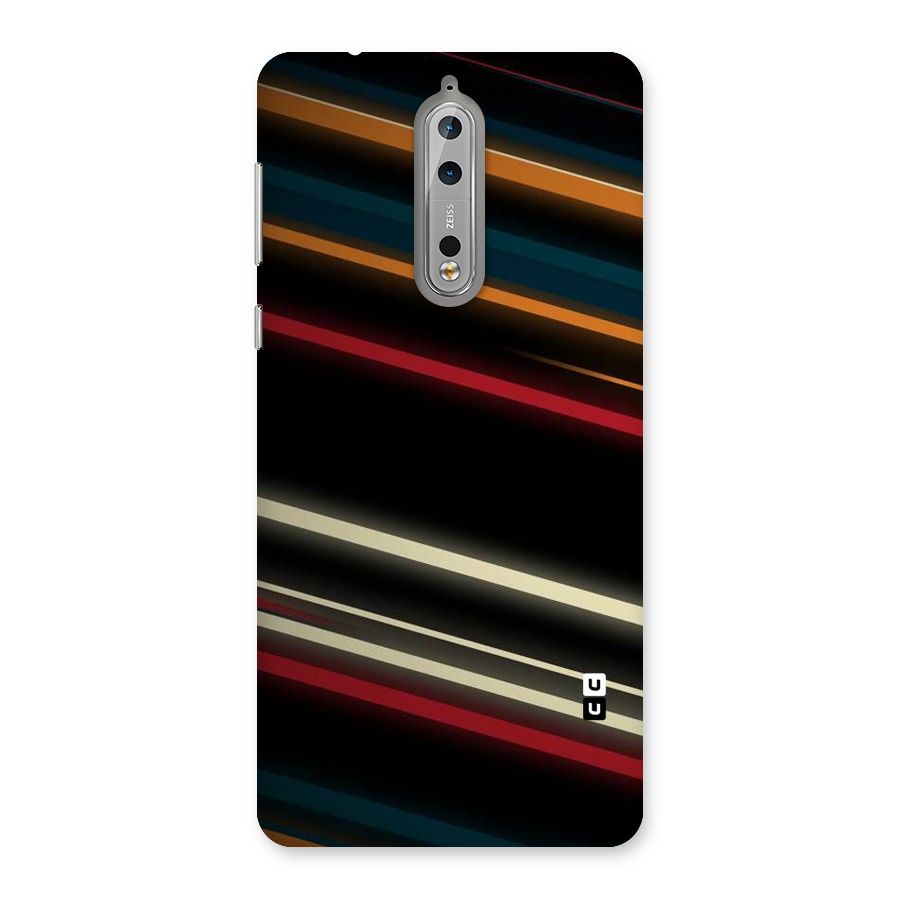 Light Diagonal Stripes Back Case for Nokia 8