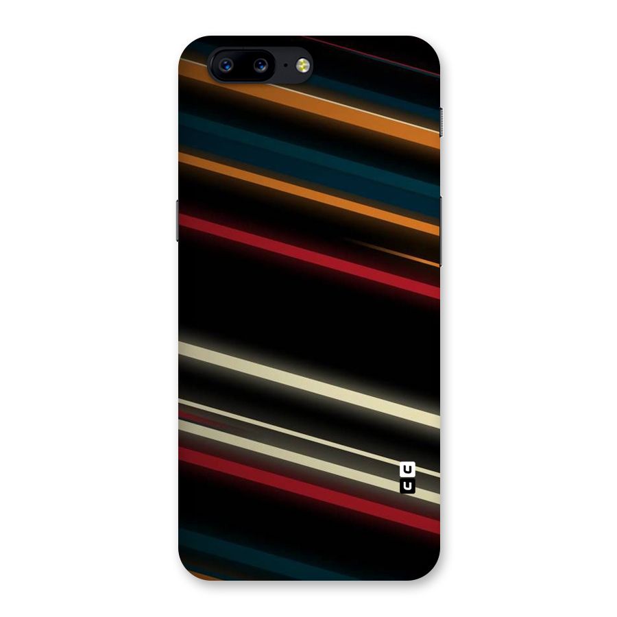 Light Diagonal Stripes Back Case for OnePlus 5