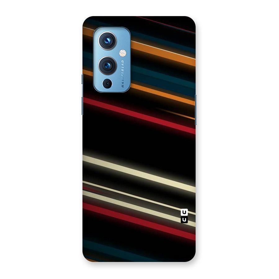 Light Diagonal Stripes Back Case for OnePlus 9