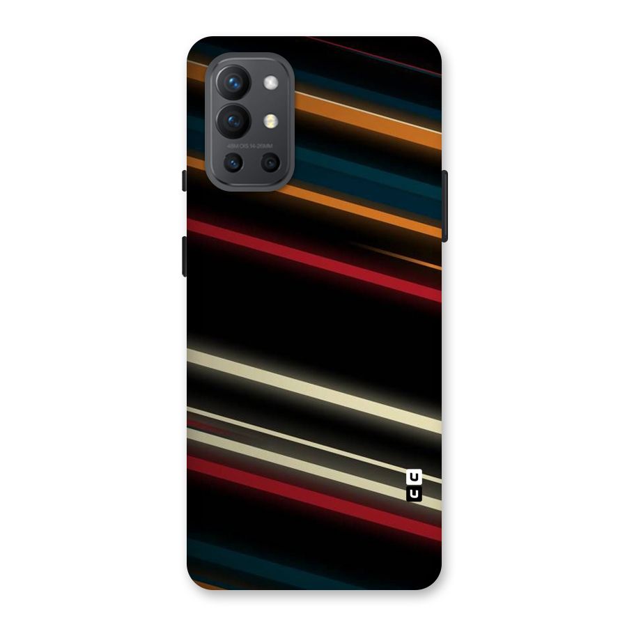 Light Diagonal Stripes Back Case for OnePlus 9R