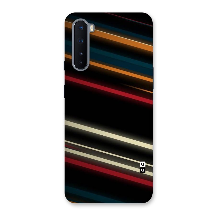 Light Diagonal Stripes Back Case for OnePlus Nord