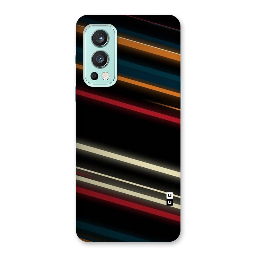 Light Diagonal Stripes Back Case for OnePlus Nord 2 5G