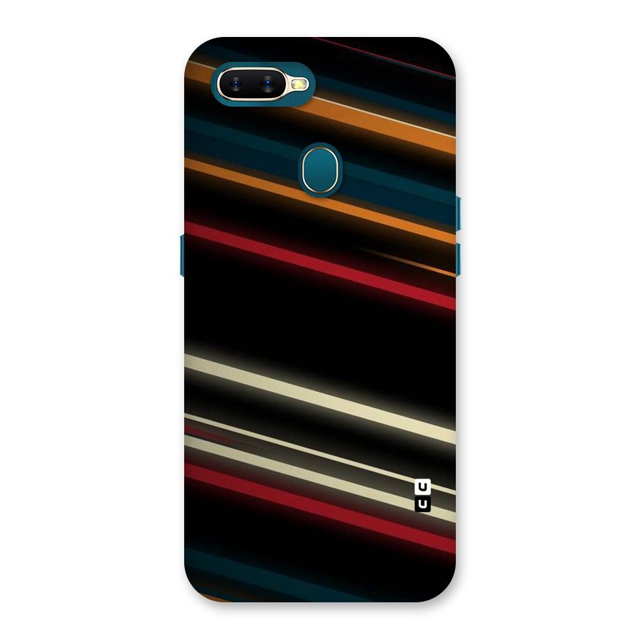 Light Diagonal Stripes Back Case for Oppo A11k