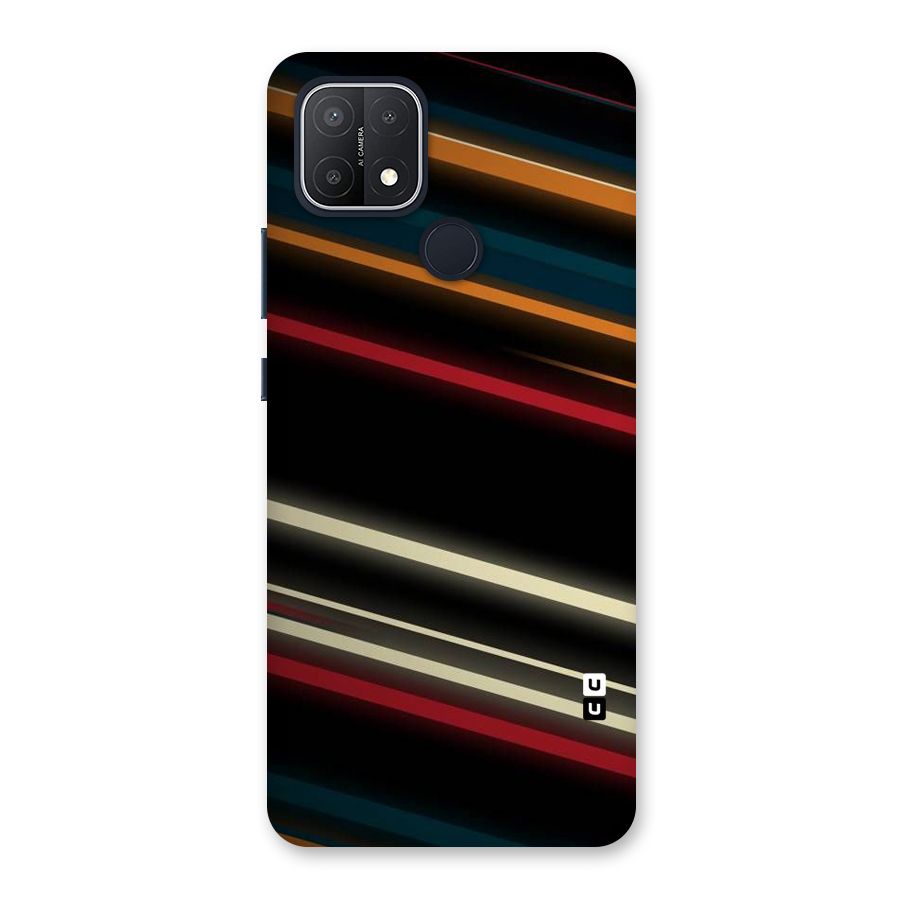 Light Diagonal Stripes Back Case for Oppo A15