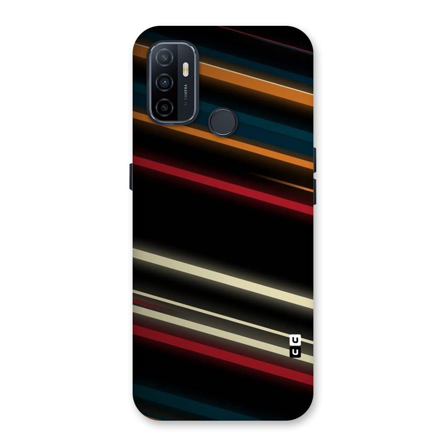 Light Diagonal Stripes Back Case for Oppo A32