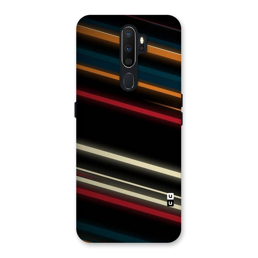 Light Diagonal Stripes Back Case for Oppo A5 (2020)