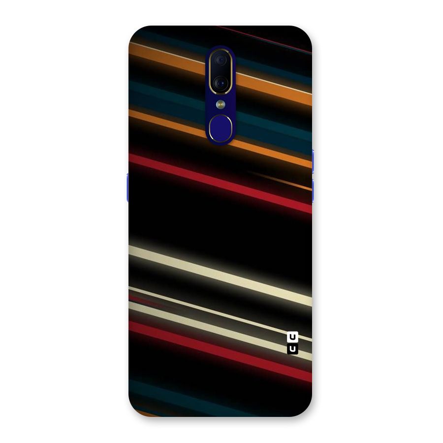 Light Diagonal Stripes Back Case for Oppo A9