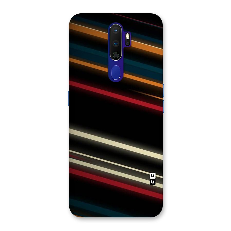 Light Diagonal Stripes Back Case for Oppo A9 (2020)