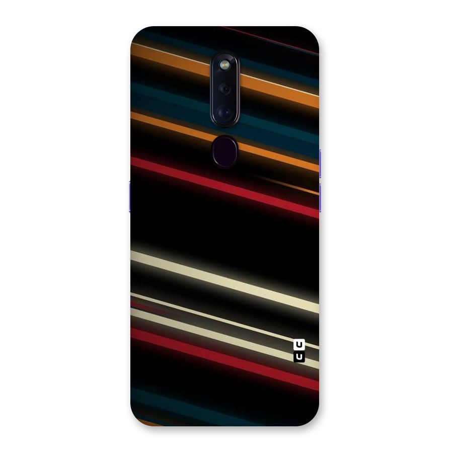 Light Diagonal Stripes Back Case for Oppo F11 Pro