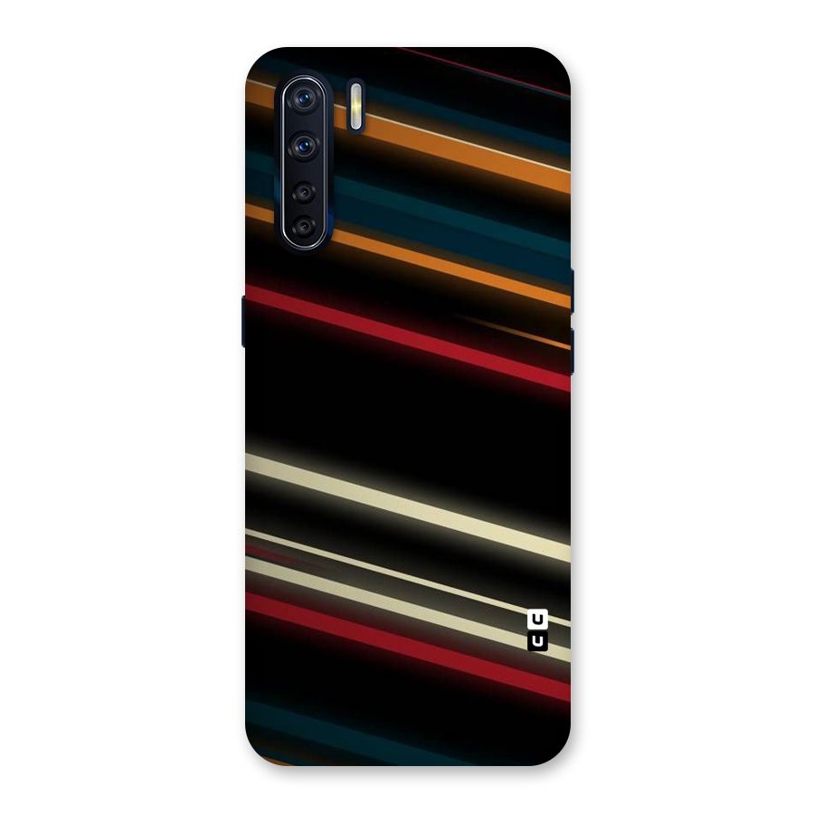Light Diagonal Stripes Back Case for Oppo F15