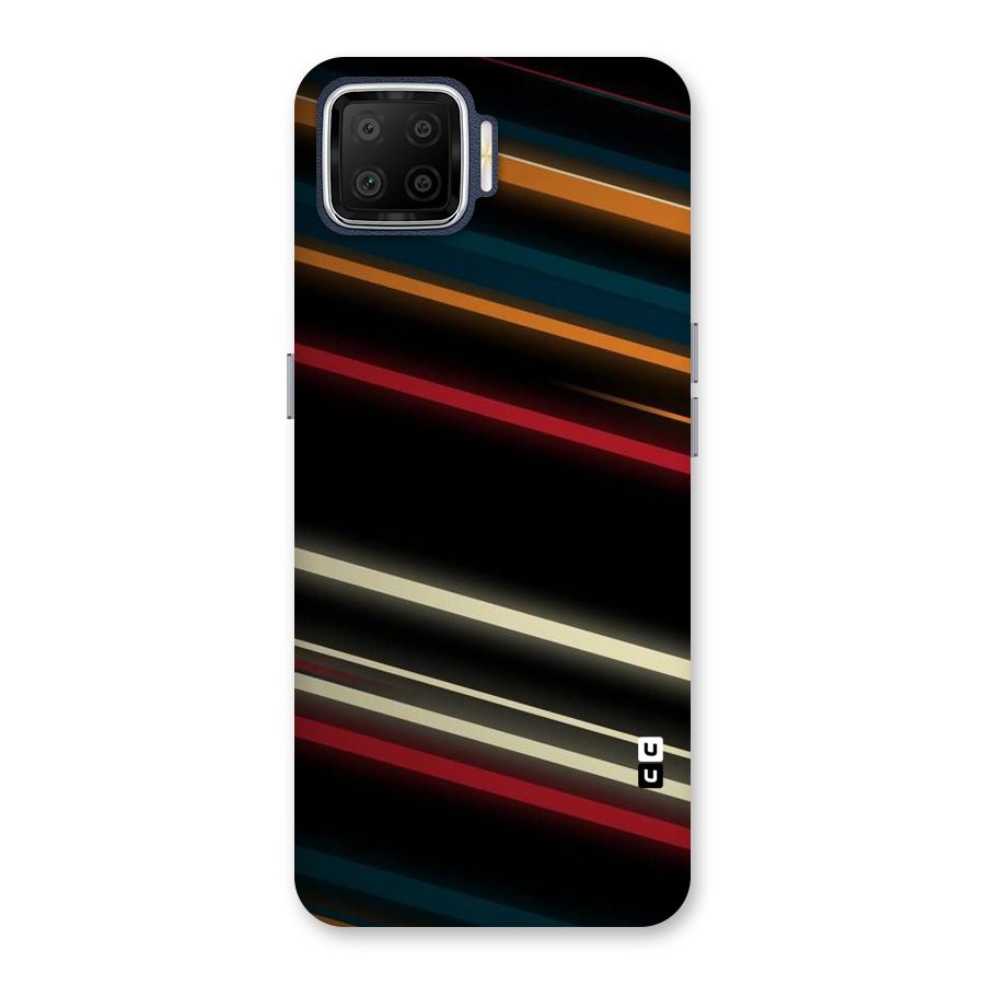 Light Diagonal Stripes Back Case for Oppo F17