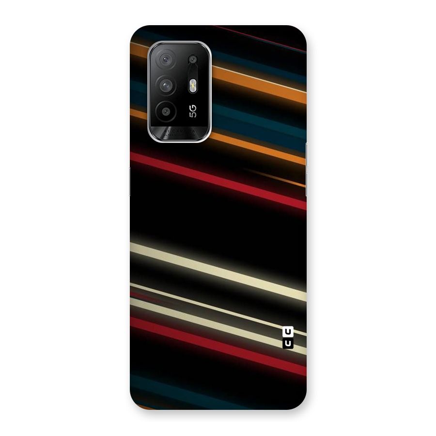 Light Diagonal Stripes Back Case for Oppo F19 Pro Plus 5G