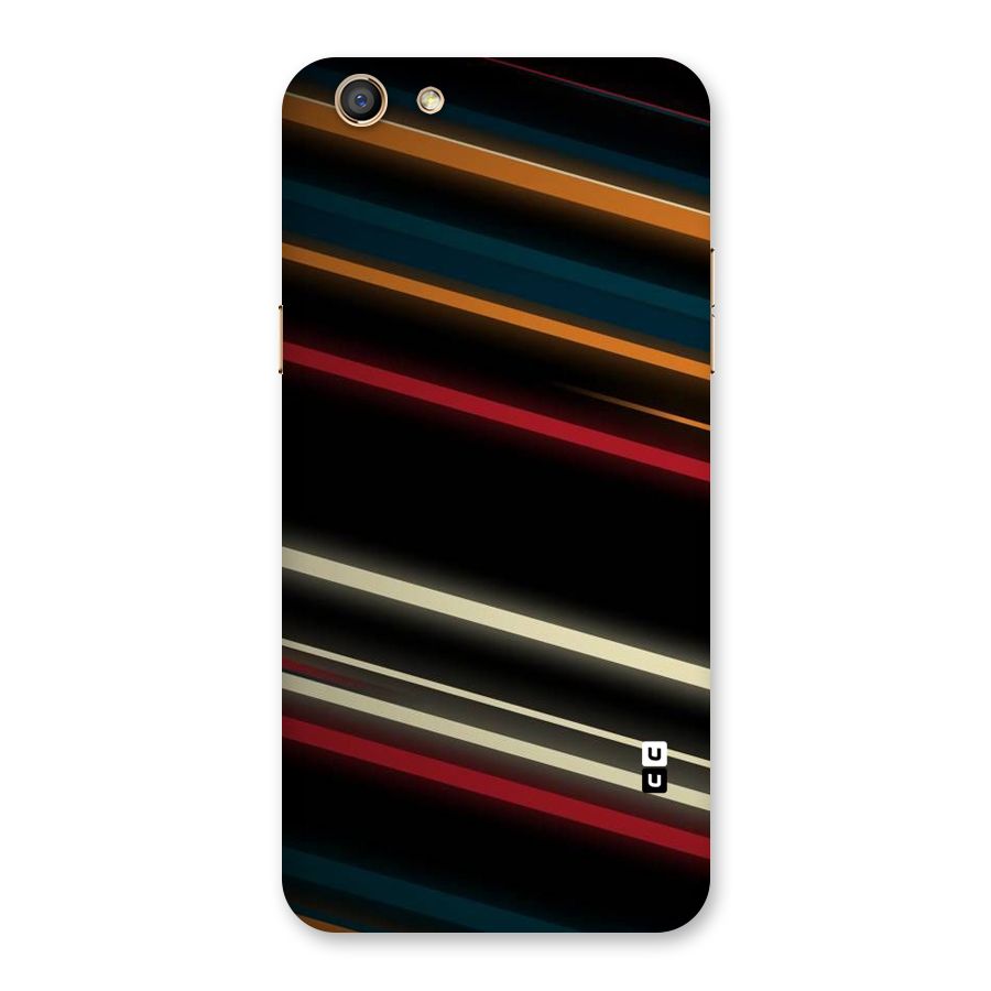 Light Diagonal Stripes Back Case for Oppo F3