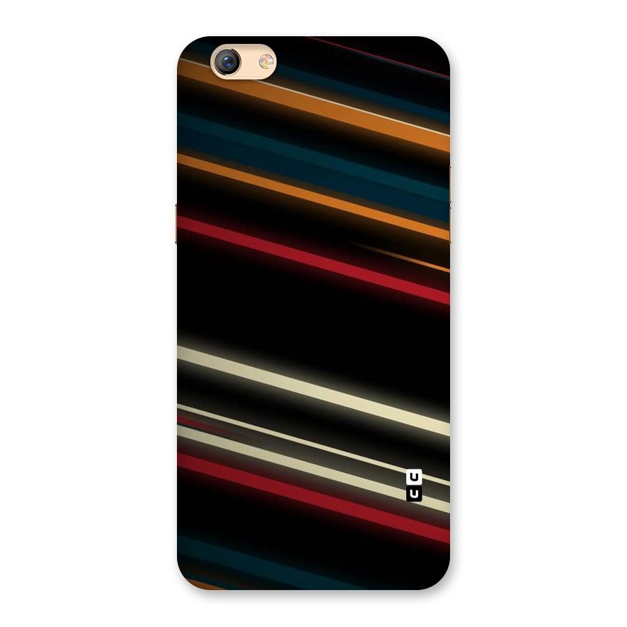 Light Diagonal Stripes Back Case for Oppo F3 Plus