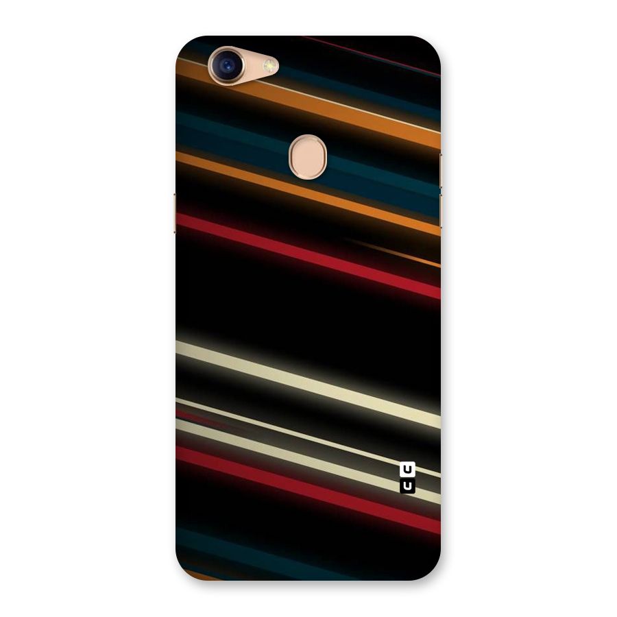 Light Diagonal Stripes Back Case for Oppo F5