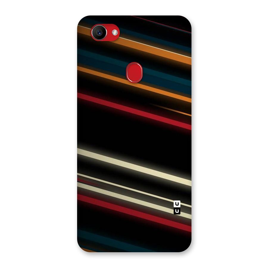 Light Diagonal Stripes Back Case for Oppo F7