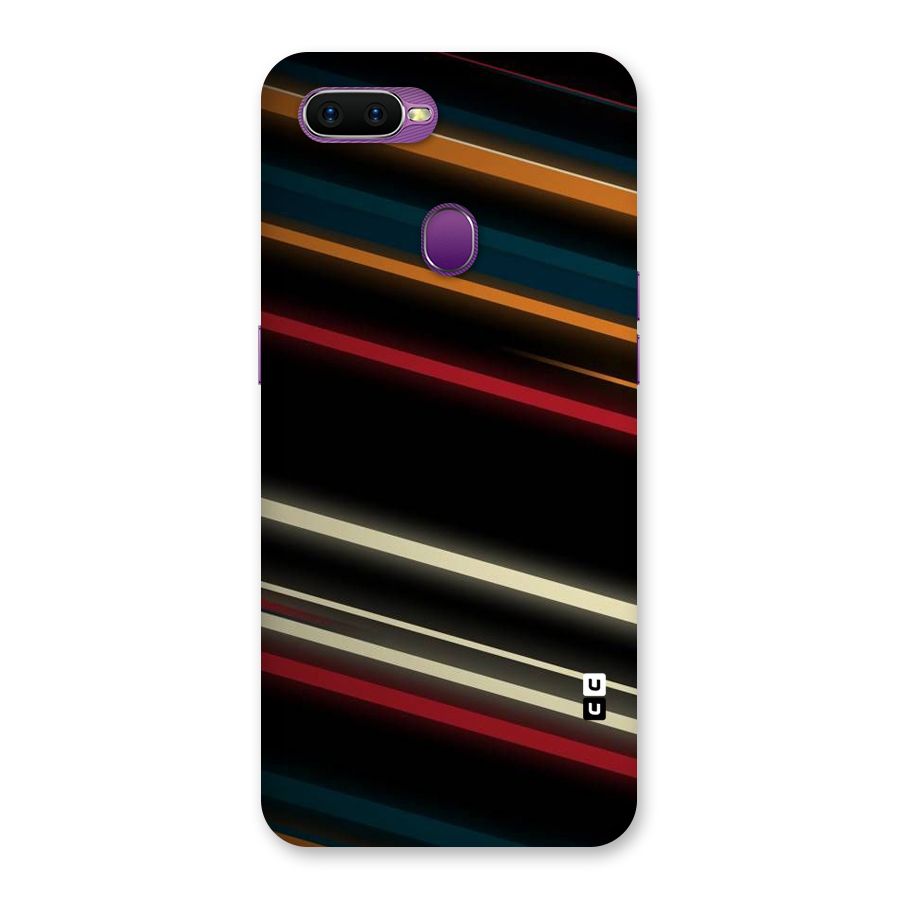 Light Diagonal Stripes Back Case for Oppo F9