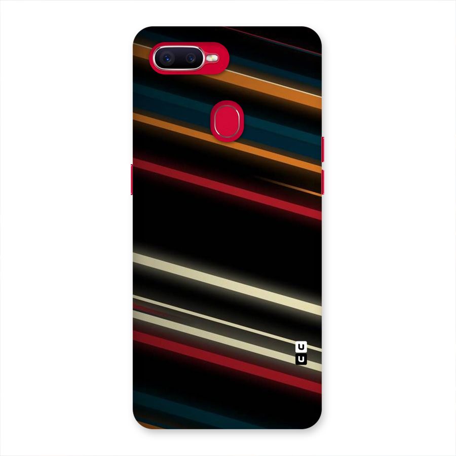 Light Diagonal Stripes Back Case for Oppo F9 Pro
