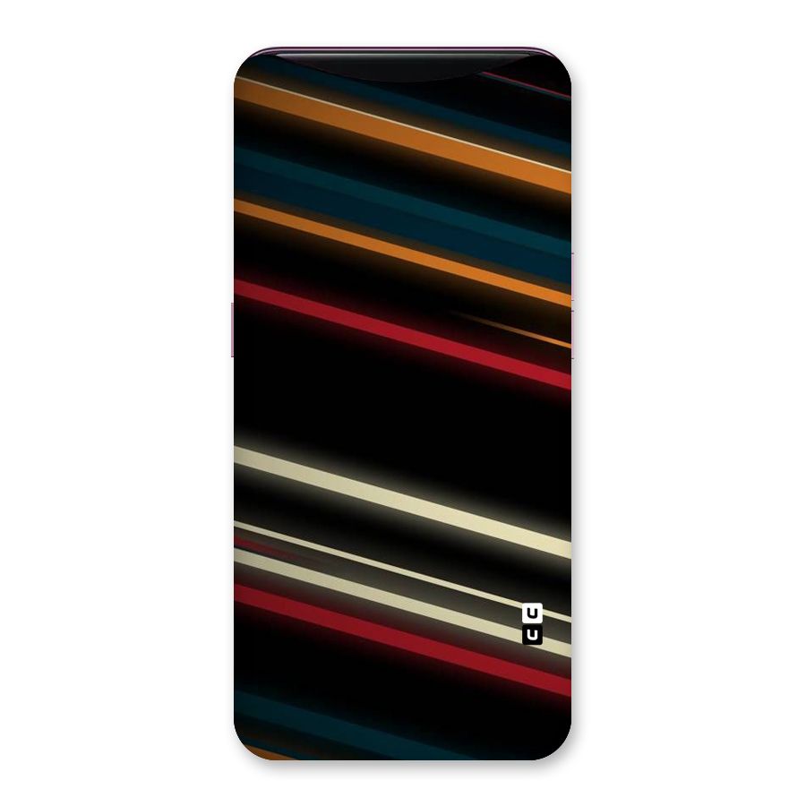 Light Diagonal Stripes Back Case for Oppo Find X