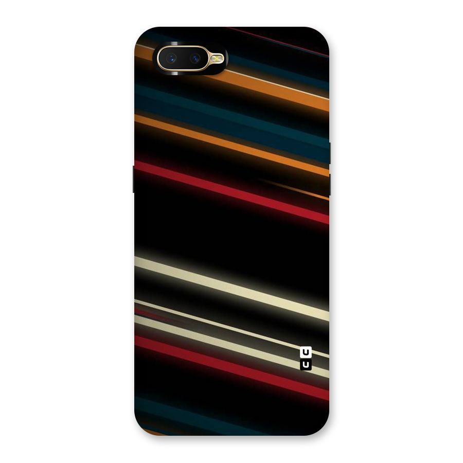 Light Diagonal Stripes Back Case for Oppo K1