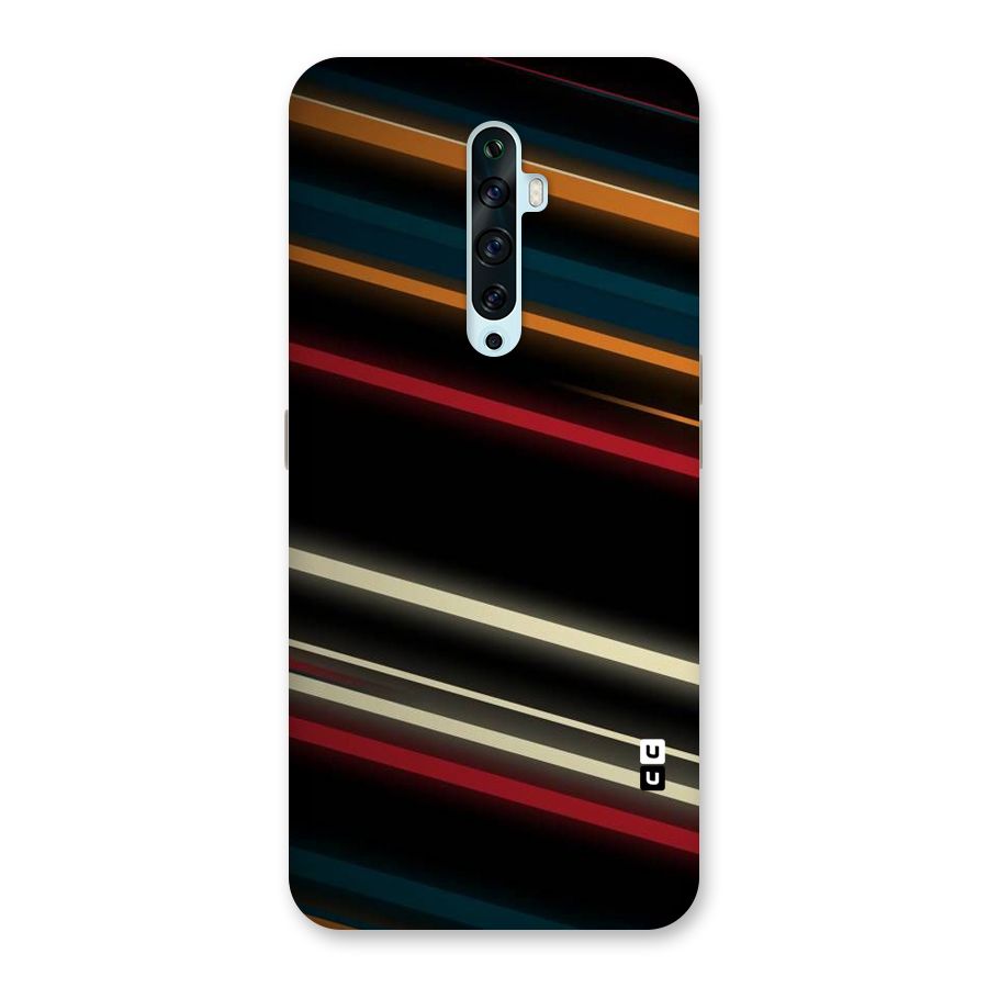 Light Diagonal Stripes Back Case for Oppo Reno2 Z
