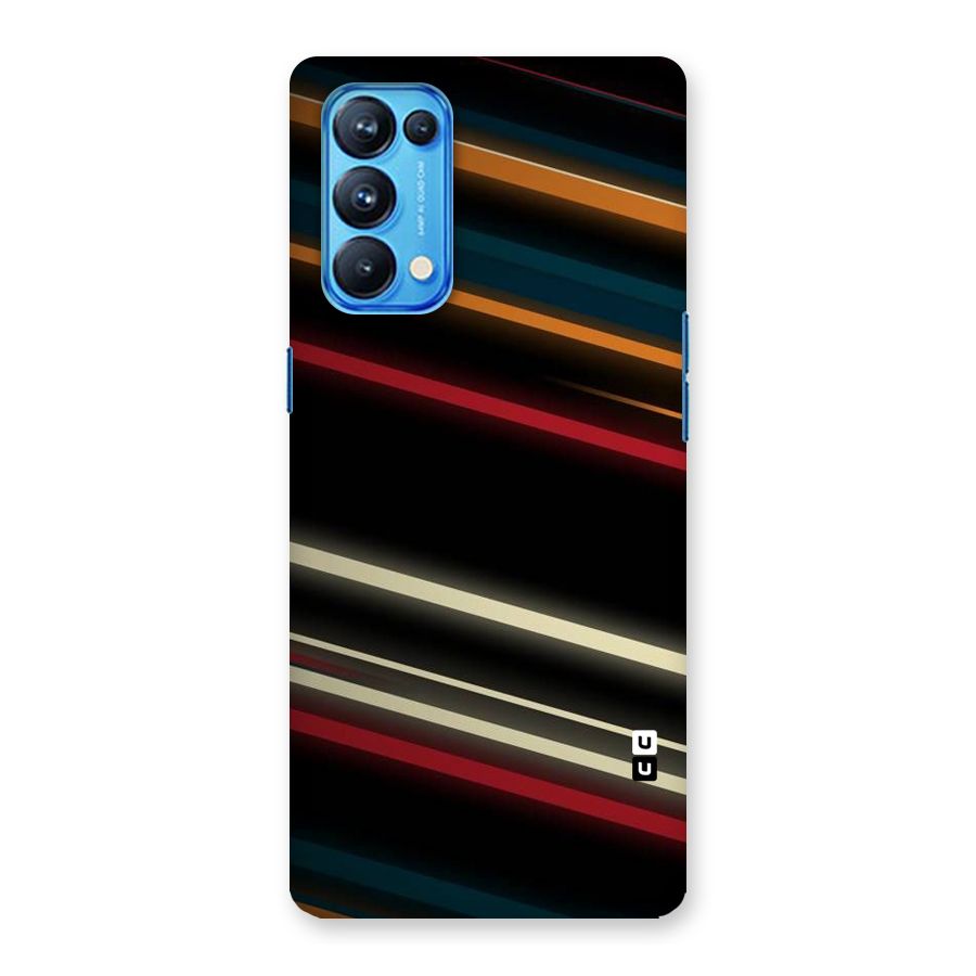 Light Diagonal Stripes Back Case for Oppo Reno5 Pro 5G