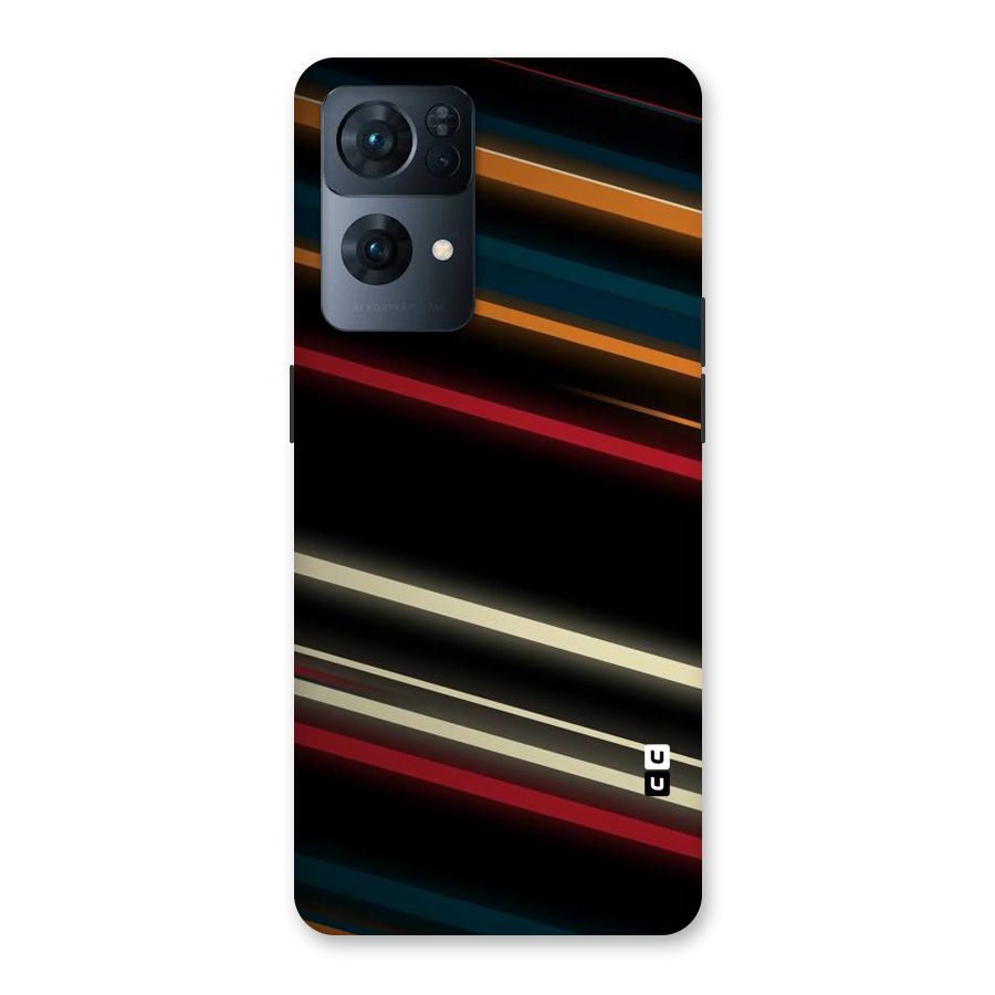 Light Diagonal Stripes Back Case for Oppo Reno7 Pro 5G