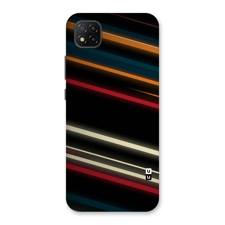 Light Diagonal Stripes Back Case for Poco C3