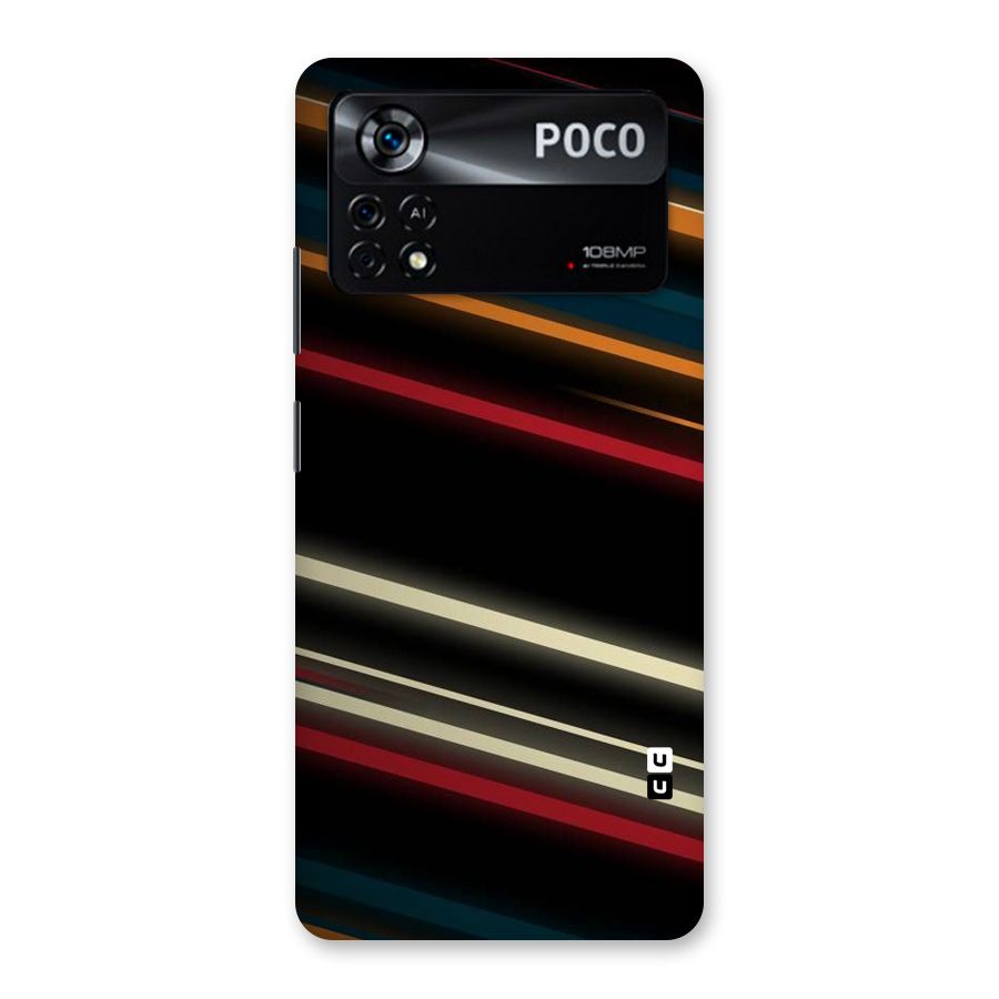 Light Diagonal Stripes Back Case for Poco X4 Pro 5G