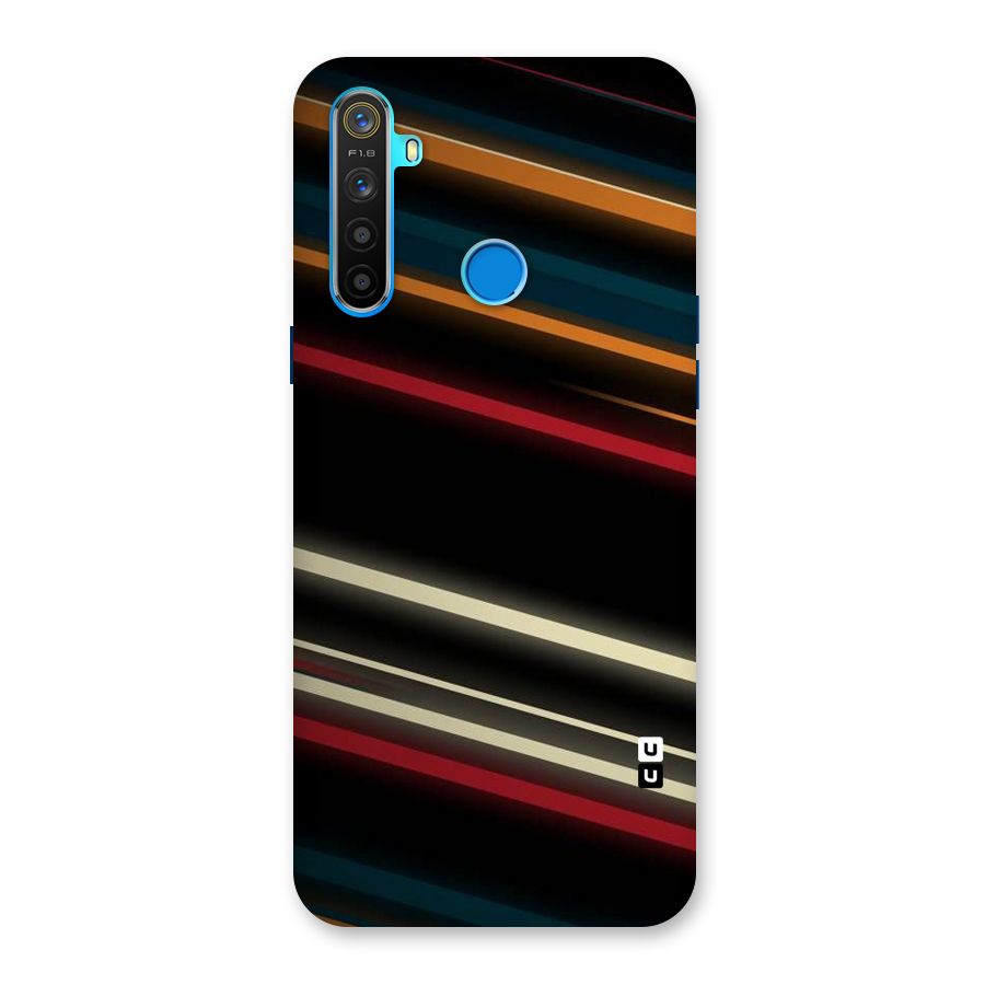 Light Diagonal Stripes Back Case for Realme 5