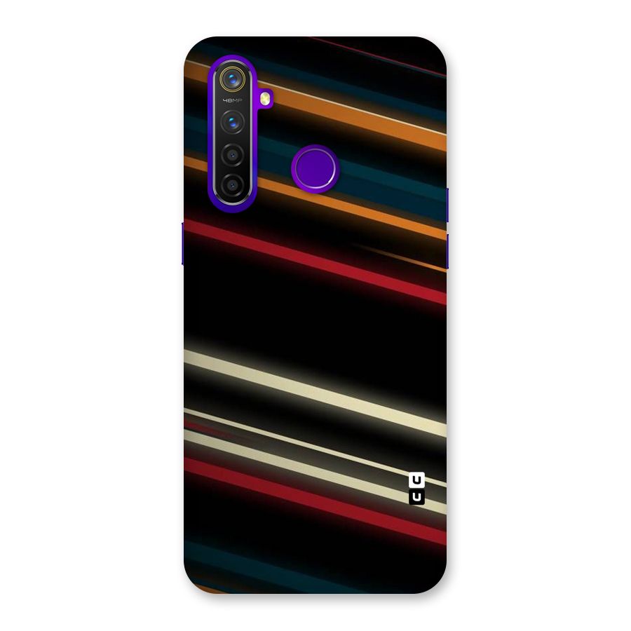 Light Diagonal Stripes Back Case for Realme 5 Pro