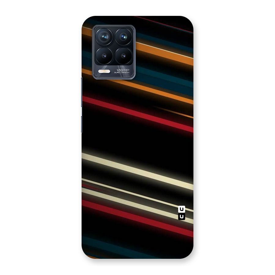 Light Diagonal Stripes Back Case for Realme 8 Pro