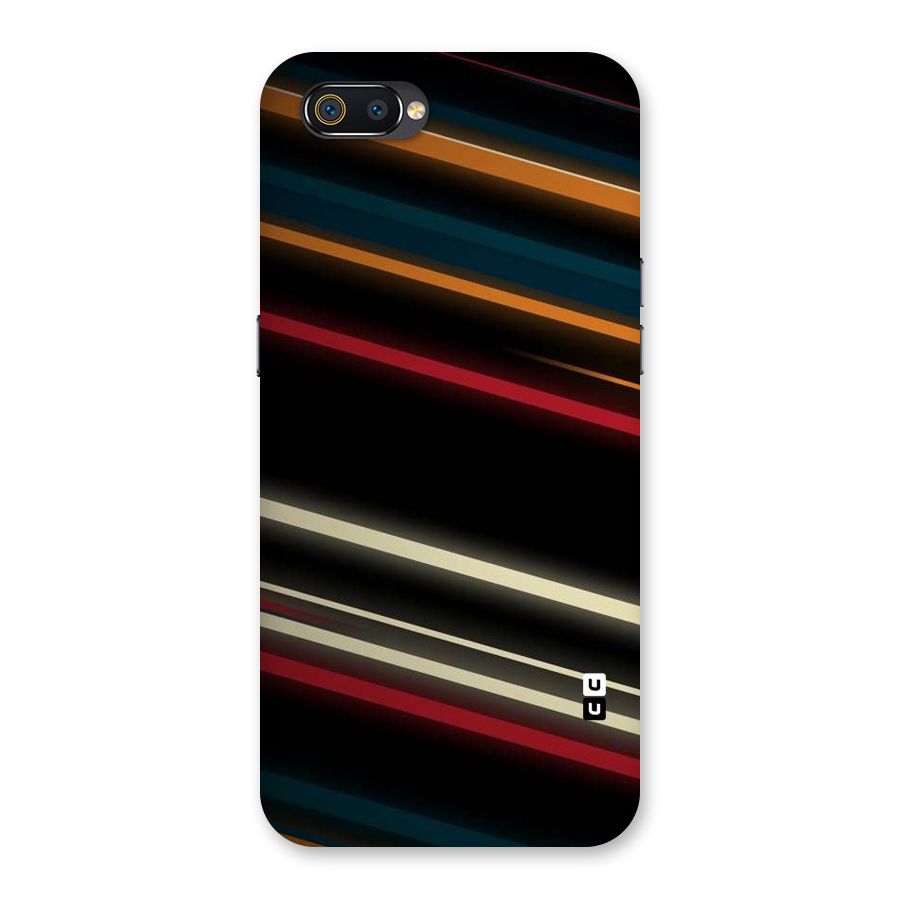 Light Diagonal Stripes Back Case for Realme C2