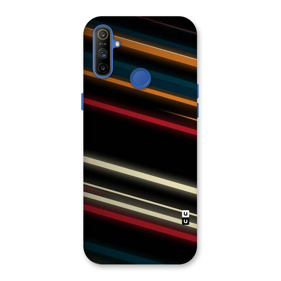 Light Diagonal Stripes Back Case for Realme Narzo 10A