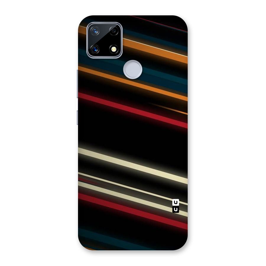 Light Diagonal Stripes Back Case for Realme Narzo 20