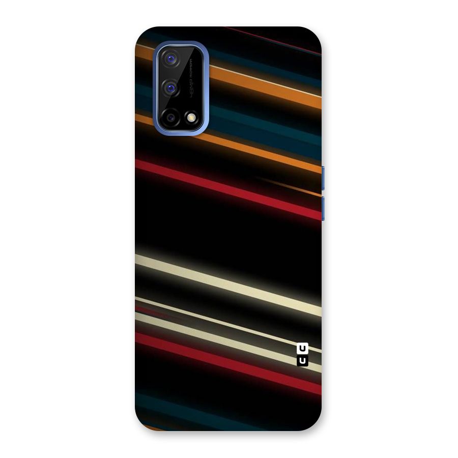 Light Diagonal Stripes Back Case for Realme Narzo 30 Pro