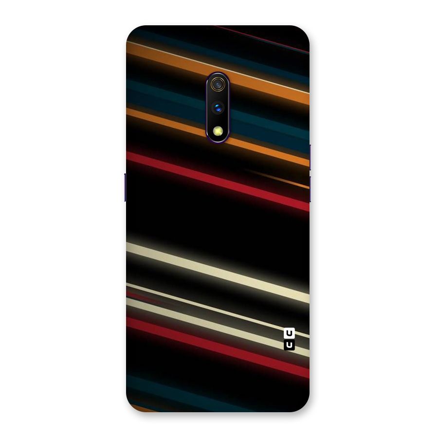 Light Diagonal Stripes Back Case for Realme X