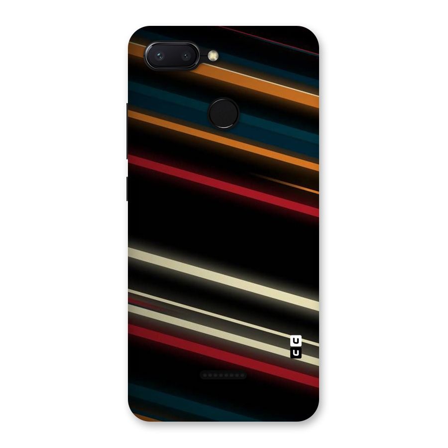 Light Diagonal Stripes Back Case for Redmi 6